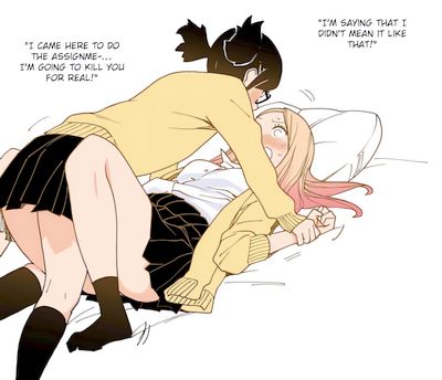 Gyaru-chan and Megane-chan